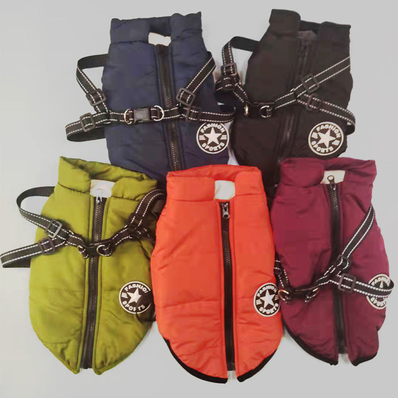 Classic Cotton Pet Coat – Cozy Autumn & Winter Dog Jacket