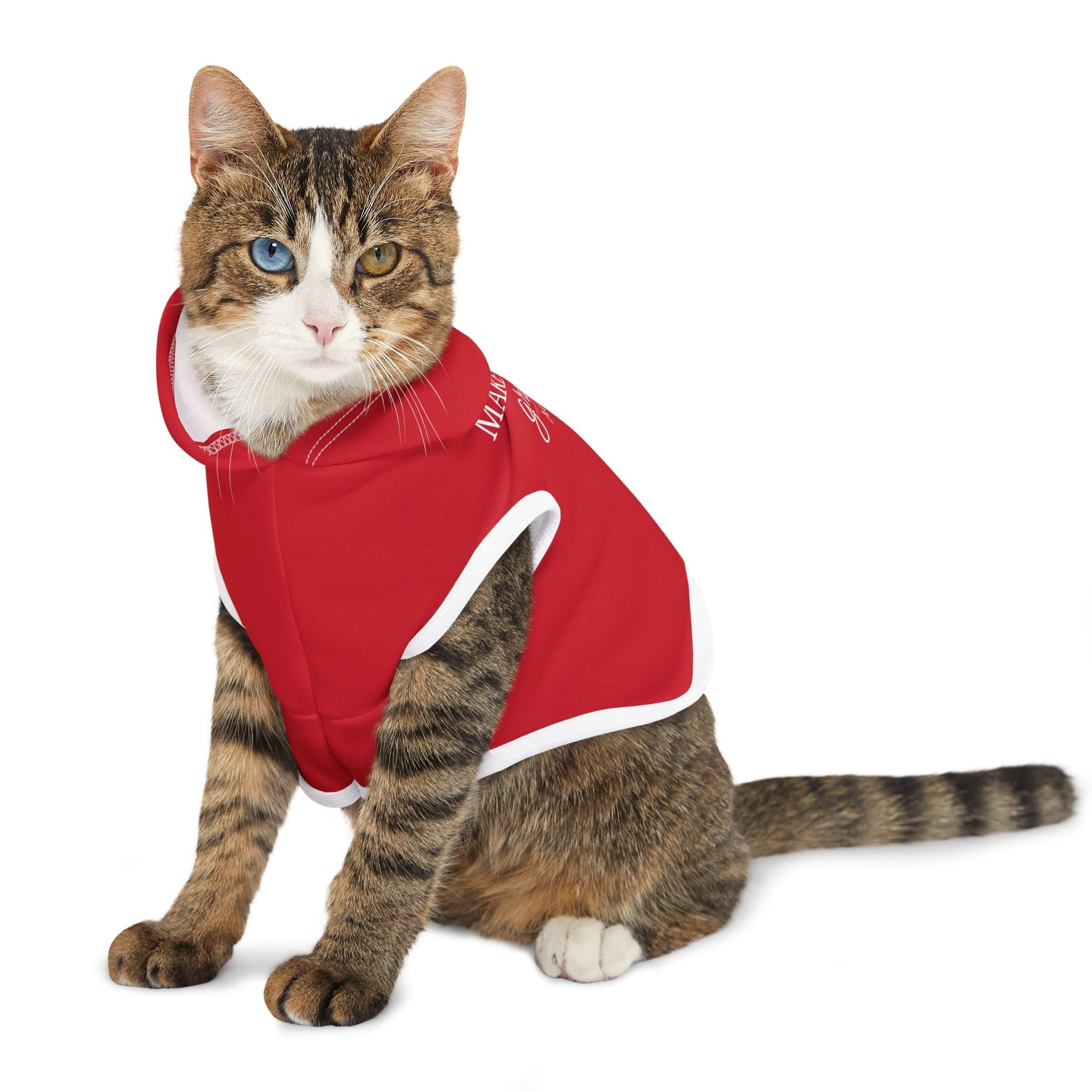 Make America Grumpy Again Cat Hoodie – Political Parody Pet Apparel