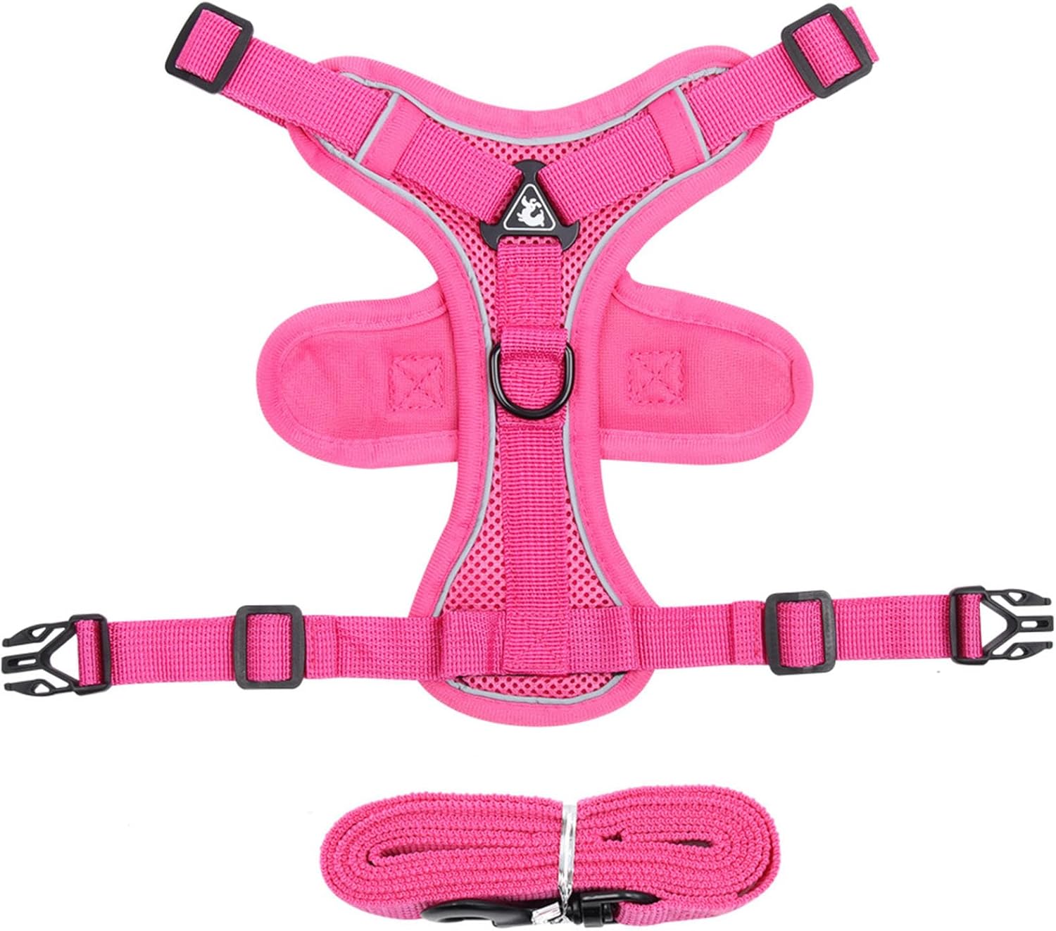 Reflective Pet Harness and Leash Set – Adjustable Escape Proof Soft Mesh Vest for Indoor & Outdoor Walking