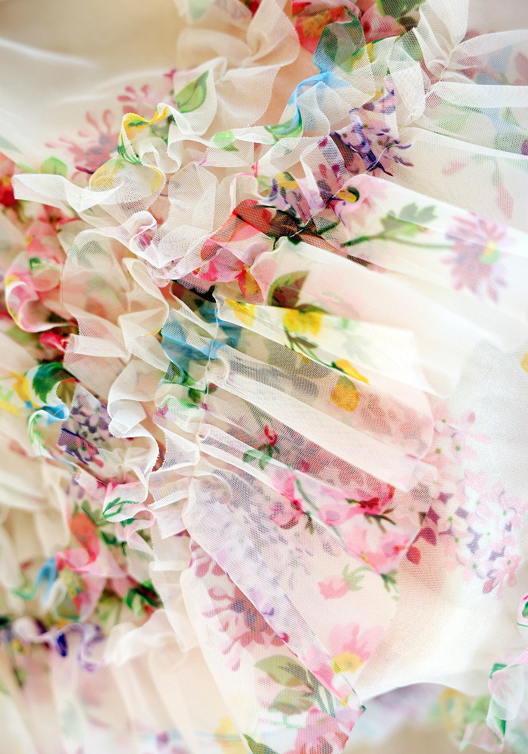 Blush Garden Princess Couture Dog Dress – Floral Ruffle Wedding Gown with Pink Bow Train