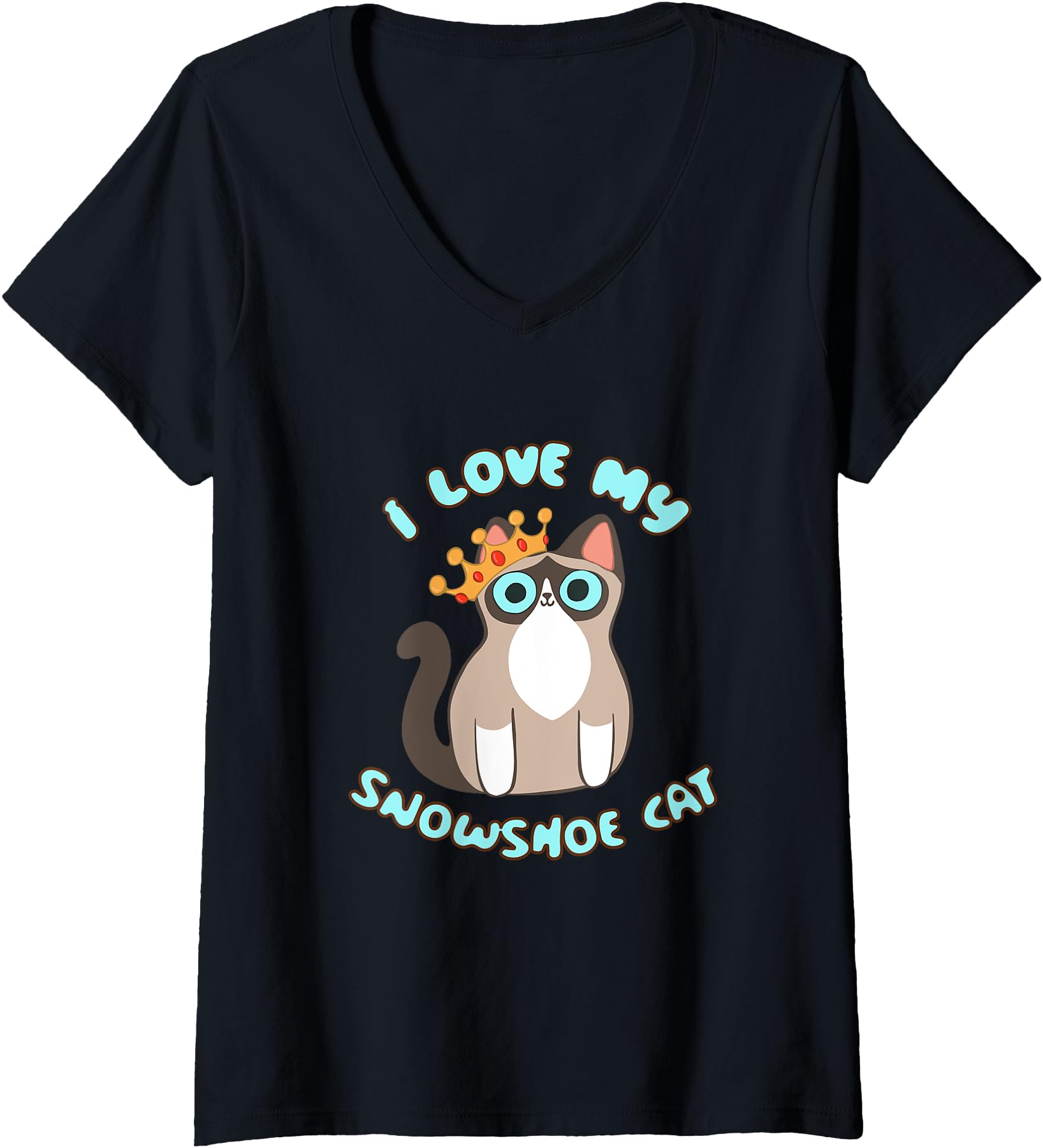Womens I Love My Snowshoe Cat Siamese Sweatshirt - Novelty Apparel Unisex