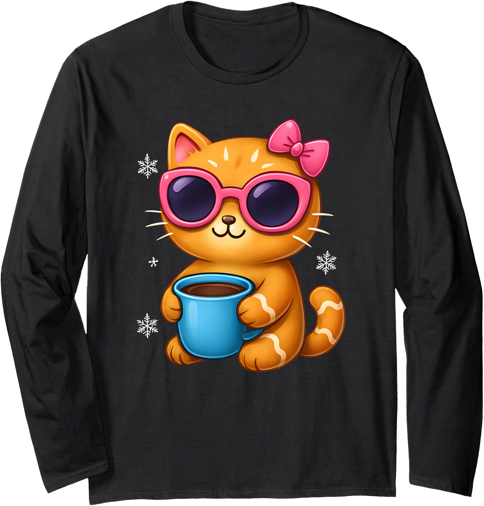 Authentic Hot Chocolate Cat Kawaii Hoodie - Novelty Apparel Men Women