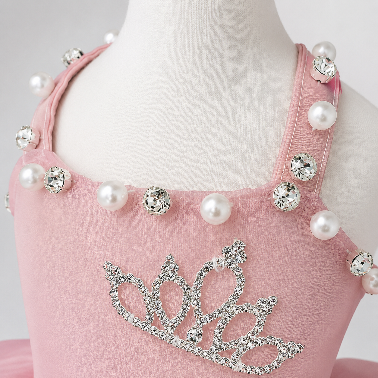 Pet Dress Pearl Diamond Crown 2 Colors