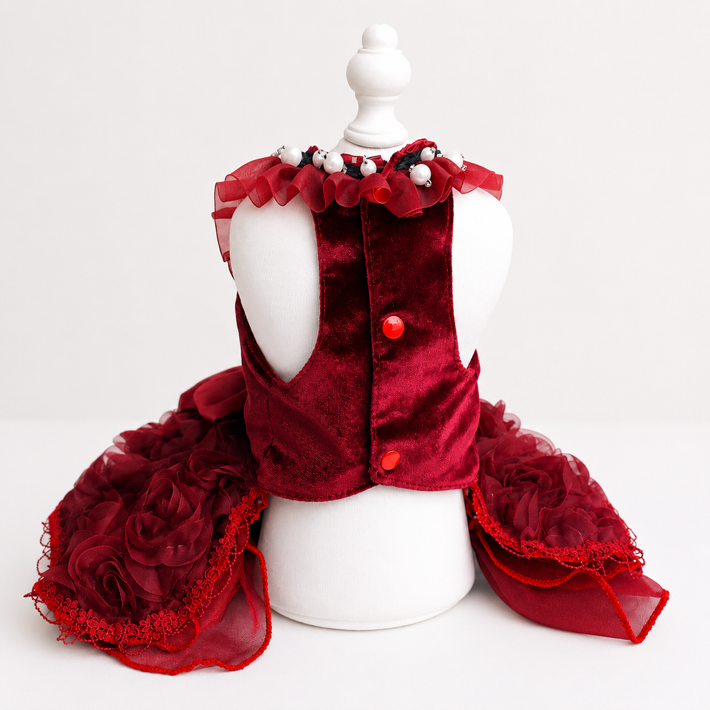 Ruby Rosette Pet Dress