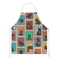 Lots of Black French Bulldog Apron Cooking Kitchen Server Baking Crafts Gardening for Adult Women Men, Unisex, Large, Multicolor