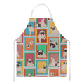 Lots of Fawn Pug Apron Cooking Kitchen Server Baking Crafts Gardening for Adult Women Men, Unisex, Large, Multicolor