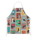 Lots of Boston Terrier Apron Cooking Kitchen Server Baking Crafts Gardening for Adult Women Men, Unisex, Large, Multicolor