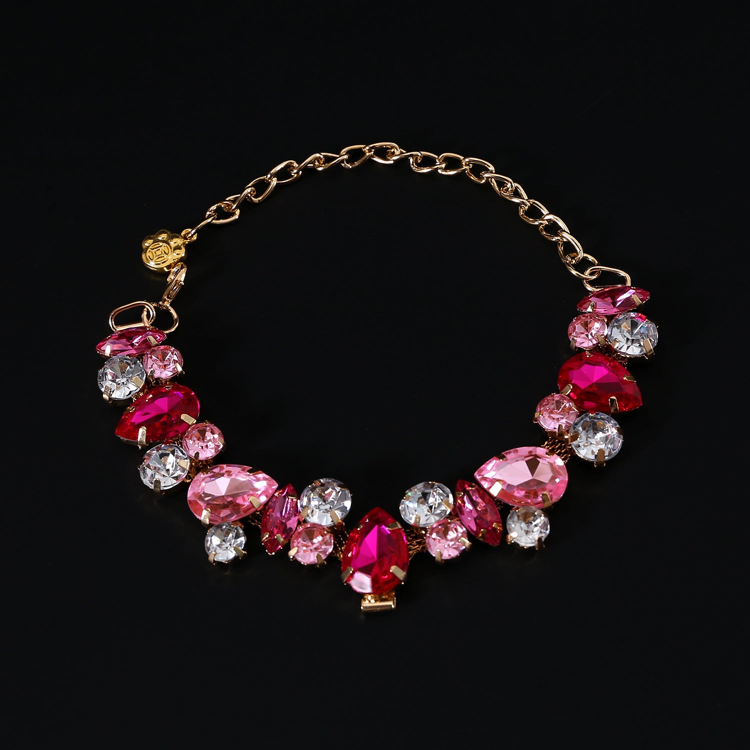 Luxury Crystal Pet Necklace – Rhinestone Dog Jewelry Collar for Small Dogs & Cats