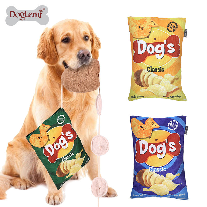 Dog toy chips