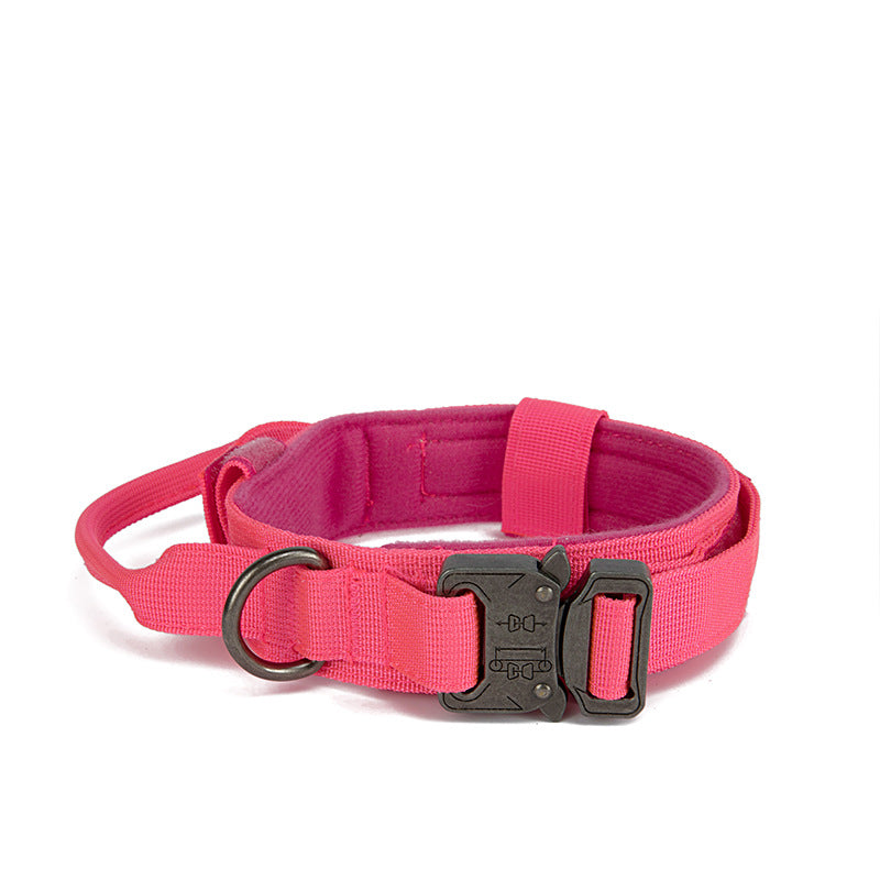 Dog collar+leash set Military-Style Tactical Nylon Collar for Large dogs