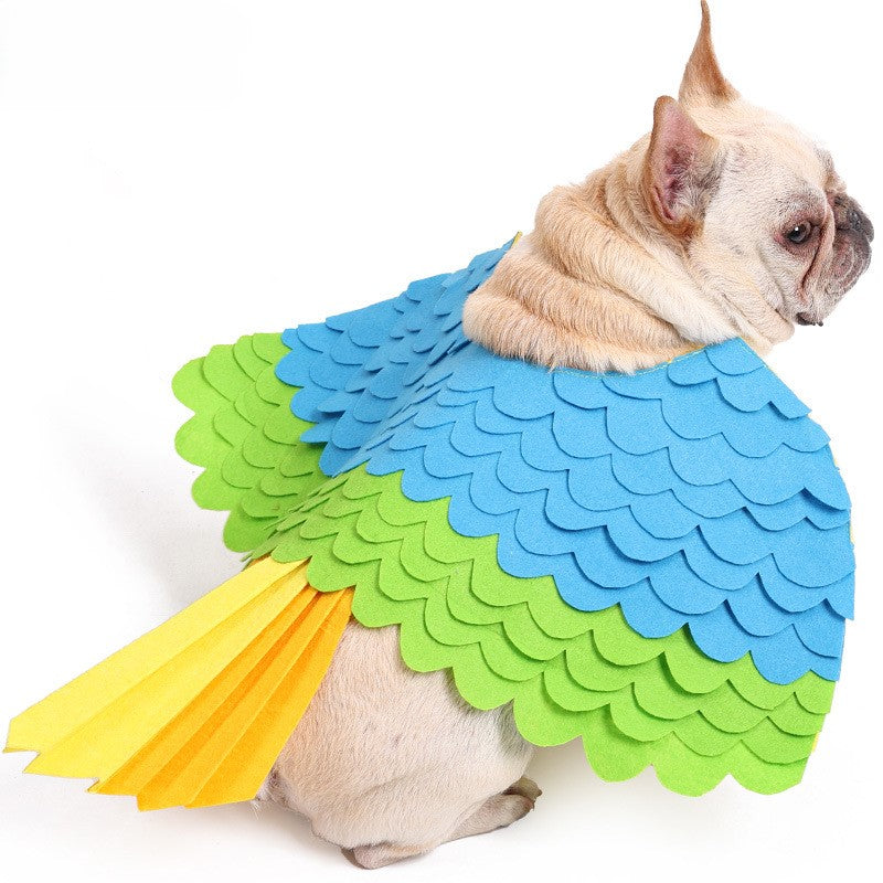 Dog costume  parrot bird