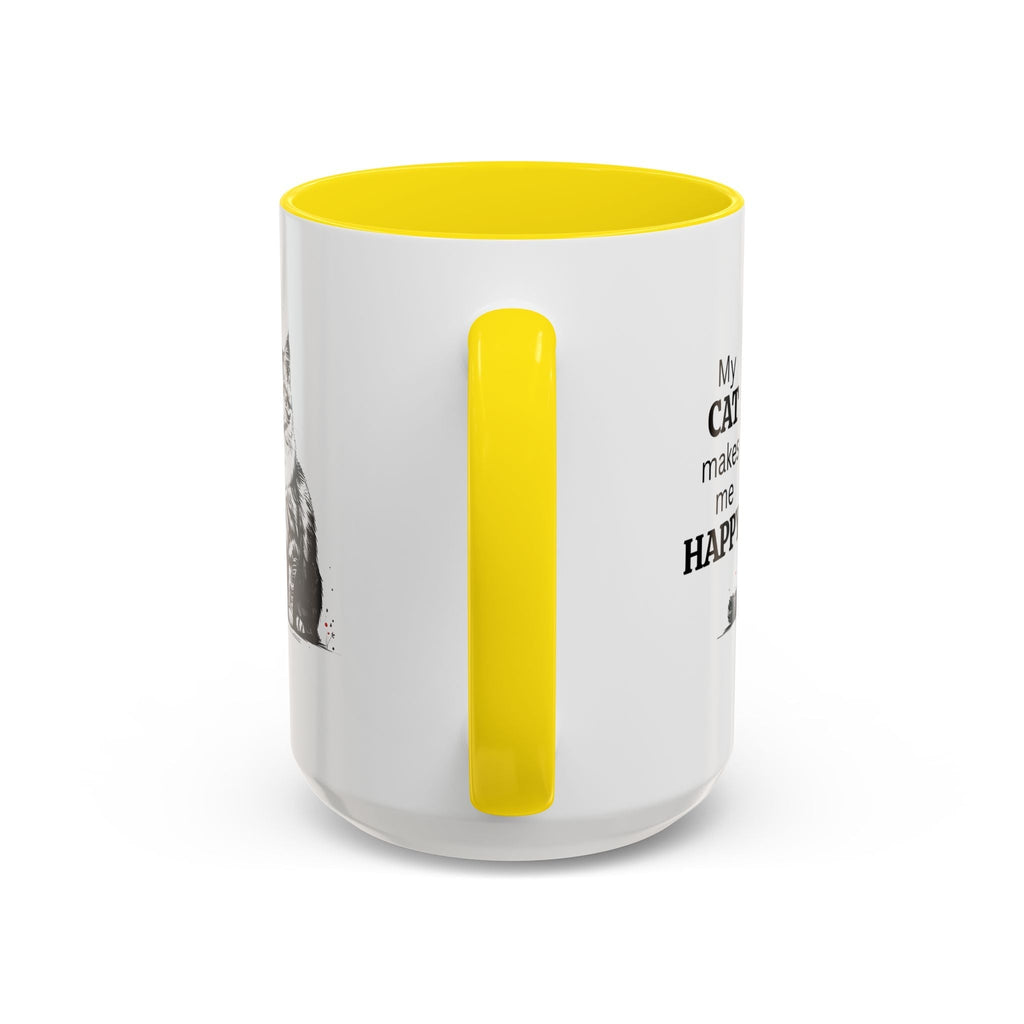 Cat Lover's Accent Coffee Mug: Perfect Gift for Cat Owners