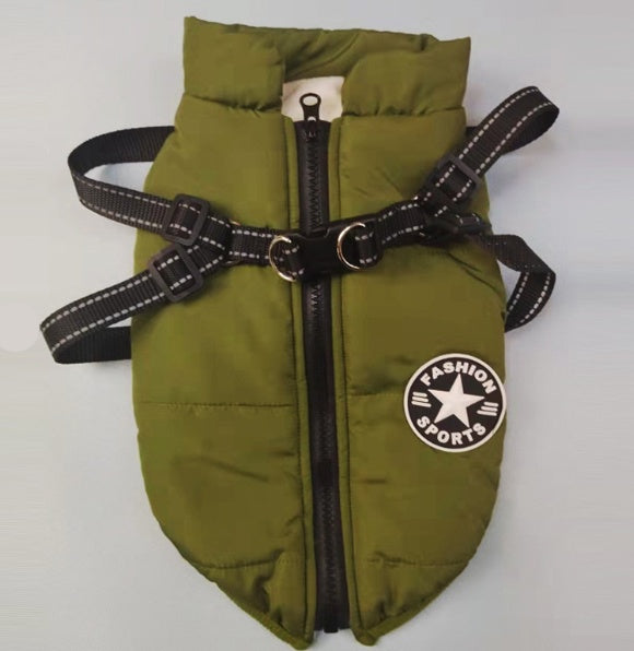 Classic Cotton Pet Coat – Cozy Autumn & Winter Dog Jacket